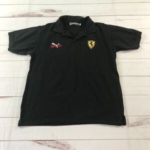 Ferarri Men Black Polo Shirt Medium